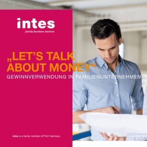 Titelseite Let’s talk about money: Gewinnverwendung in Familienunternehmen